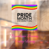 52 inch x 72 inch Pride Month Window Cling Raamsticker (Vel 2)