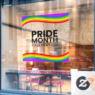 52 inch x 72 inch Pride Month Window Cling Raamsticker