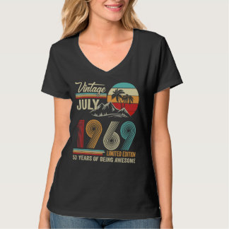 52 jaar oud juli 1970 52e dag van de B T-shirt