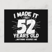 52 Jaar Oud Sarcastisch Meme Grappig 52e Verjaarda Briefkaart (Voorkant)