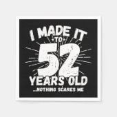 52 Jaar Oud Sarcastisch Meme Grappig 52e Verjaarda Servet (Voorkant)
