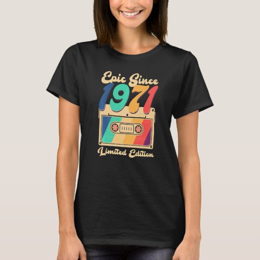 52 jaar oud Shirt Mannen, geboren in 1971 (Voorkant)