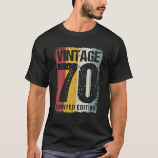 52 Jaar Oud Vintage 1970 52e Verjaardag Decoratie T-shirt