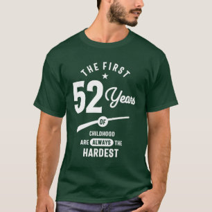 52 jaar oude cadeau   52e verjaardag Cadeauideeën T-shirt