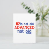 52 jaar oude design briefkaart (Staand voorkant)