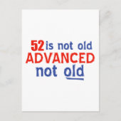 52 jaar oude design briefkaart (Voorkant)