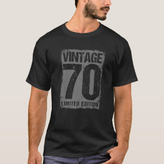 52 jaar Oude Vintage 1970 52 jaar Verdamping van d T-shirt