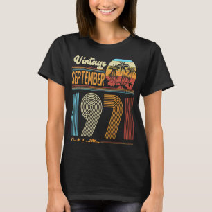 52 jaar september 1971 Wome T-shirt
