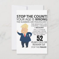 52 jaar Trump Happy Birthday Cadeau Funny