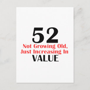 52-jarige design briefkaart