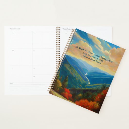 52 Met een Uitzicht New Hampshire Mountain Peaks S Planner (Display)