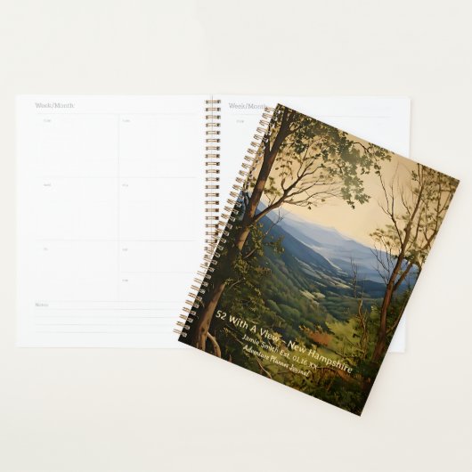 52 Met een Uitzicht New Hampshire Mountain Peaks S Planner (Display)