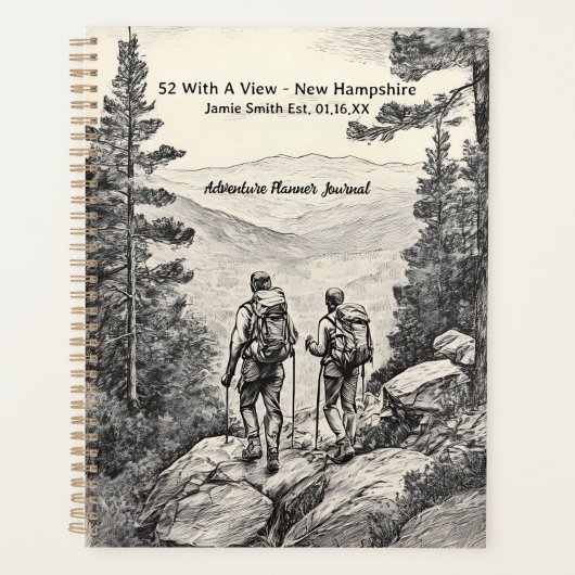 52 Met een Uitzicht New Hampshire Mountain Peaks S Planner (Voorkant)