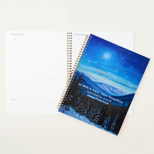 52 Met een Uitzicht New Hampshire Mountain Peaks S Planner (Display)