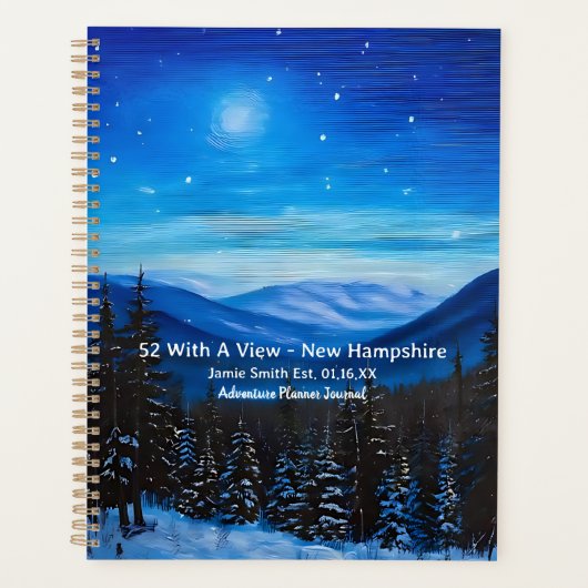52 Met een Uitzicht New Hampshire Mountain Peaks S Planner (Voorkant)