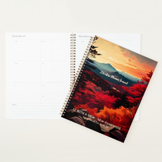 52 Met een Uitzicht New Hampshire Mountain Peaks S Planner (Display)