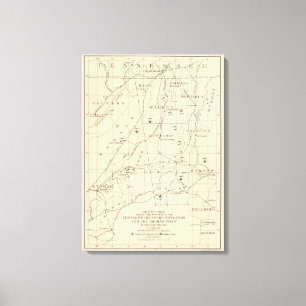 52 Middelgrote Negropopulatie 1880-1900 Canvas Afdruk