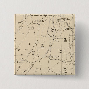 52 Middelgrote Negropopulatie 1880-1900 Vierkante Button 5,1 Cm