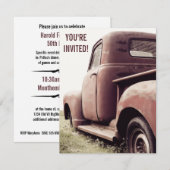 52 Primer Pickup Truck Party for Old Guy Kaart (Voorkant / Achterkant)