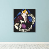 52:Roundel van de profeet Ezekiel, 15e eeuw Canvas Afdruk (Insitu (Houten vloer))