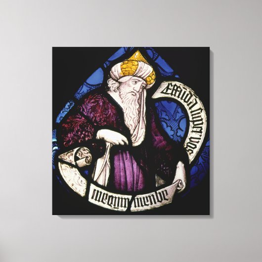 52:Roundel van de profeet Ezekiel, 15e eeuw Canvas Afdruk (Voorkant)