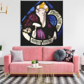 52:Roundel van de profeet Ezekiel, 15e eeuw Canvas Afdruk (Insitu (Woonkamer))