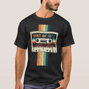 52 Verjaardag Best Of 1970 Cassettereband T-shirt