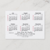 52 Week 2017 White Calendar door Janz Visitekaartj Visitekaartje (Achterkant)