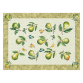 52"x70"Groene Peer en Vlinderzomer Tafelkleed (Voorkant (Horizontaal))