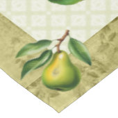 52"x70"Groene Peer en Vlinderzomer Tafelkleed (Gekanteld)