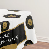 52 "X70" Trade Show tafelkleed Logo Gold White (Voorbeeld)