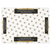 52 "X70" Trade Show tafelkleed Logo Gold White (Voorkant (Horizontaal))