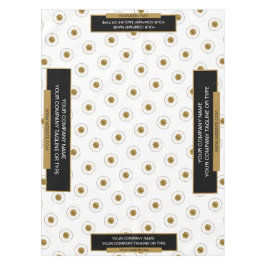 52 "X70" Trade Show tafelkleed Logo Gold White