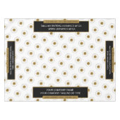 52 "X70" Trade Show tafelkleed Logo Gold White (Voorkant (Horizontaal))