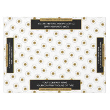 52 "X70" Trade Show tafelkleed Logo Gold White