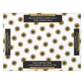 52 "X70" Trade Show tafelkleed Logo Gold White (Voorkant (Horizontaal))