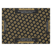 52 "X70" Trade Show Tafelkleed Logo Goud en Zwart (Voorkant (Horizontaal))