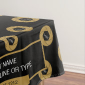 52 "X70" Trade Show Tafelkleed Logo Goud en Zwart (Voorbeeld)