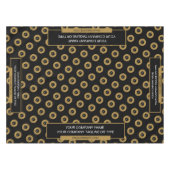52 "X70" Trade Show Tafelkleed Logo Goud en Zwart (Voorkant (Horizontaal))