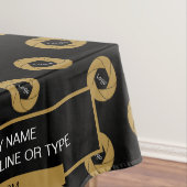 52 "X70" Trade Show Tafelkleed Logo Goud en Zwart (Voorbeeld)