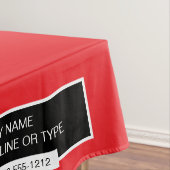 52 "X70" Trade Show Tafelkleed Logo Rood Zwart Wit (Voorbeeld)