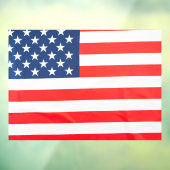 52" x 37.56" American Flag Window Cling  Raamsticker (Vel 3)