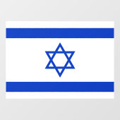 52" x 37.56" Israel Flag Window Cling  Raamsticker (Vel)