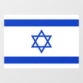 52" x 37,56" Israël Vlag Raam Sticker (Vel)