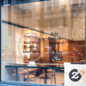 52" x 37,56" Zakelijk logo-vensterfolie Raamsticker (Cafe Raam)