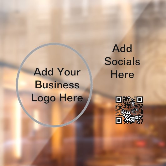 52" x 37,56" Zakelijk logo-vensterfolie Raamsticker (Vel 2)