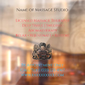 52" x 72" Massage Therapy Window Cling  Raamsticker (Vel 2)