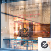 52" x 72" Massage Therapy Window Cling Raamsticker (Cafe Raam)