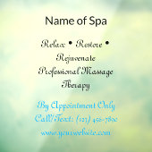 52" x 72" Spa Window Cling  Raamsticker (Vel 3)