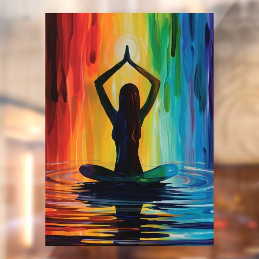 52" x 72" Yoga  Raamsticker (Vel 2)